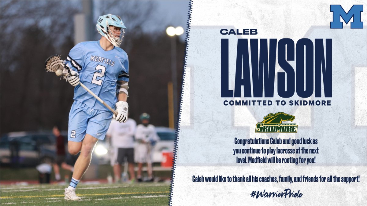 MedfieldAD's tweet photo. As we approach the end of the school year, we would to like to highlight a senior student-athlete that is going to continue athletics at the next level.  Today, we would like to showcase...

@MedfieldHS @JeffreyJMarsden @GlobeSchools @BostonHeraldHS @Med_Lax @medfieldbigblue https://t.co/2nO2ddMAMV
