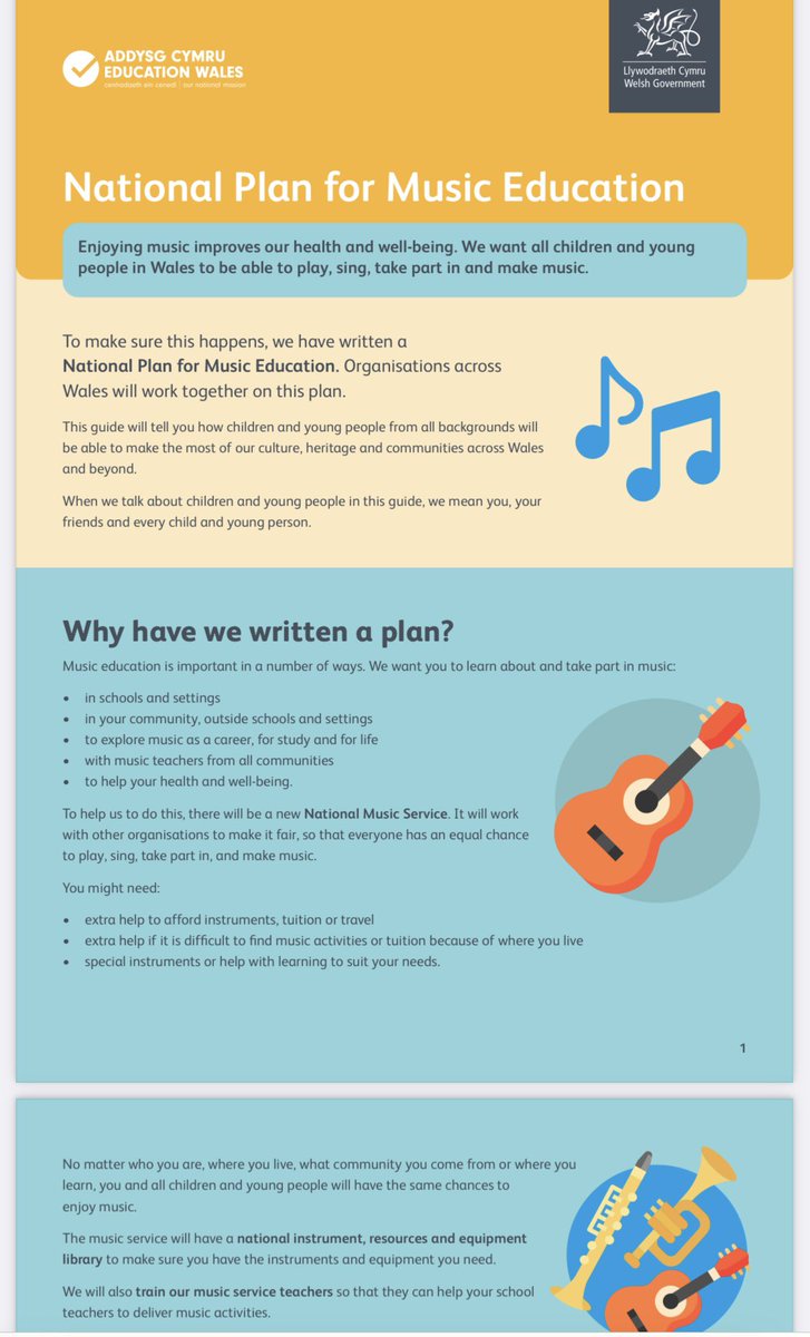 emmarhiarcher's tweet photo. Easy read versions, suitable for children and young people or to give a simple overview to parents and caters of the #nationalplanformusiceducation_wales
https://t.co/1G53IDHKt2 https://t.co/RnqXv44QPh