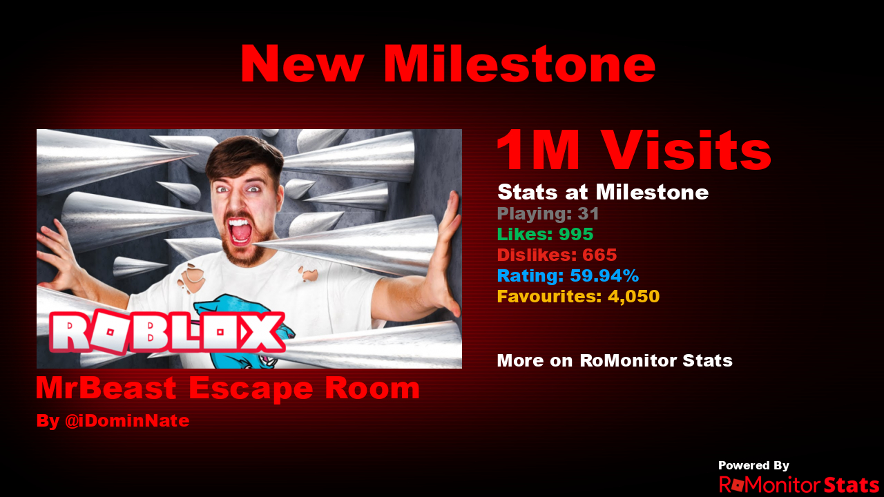 ROBLOX MrBEAST ESCAPE ROOM! 