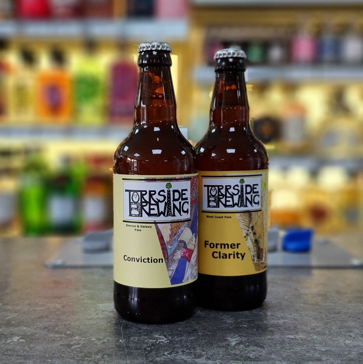 Couple of new beers in from <a href="/Torrside/">Torrside Brewing</a> 

Conviction - 4.2% Simcoe &amp; Galaxy Pale 

Former Clarity - 4% West Coast Pale