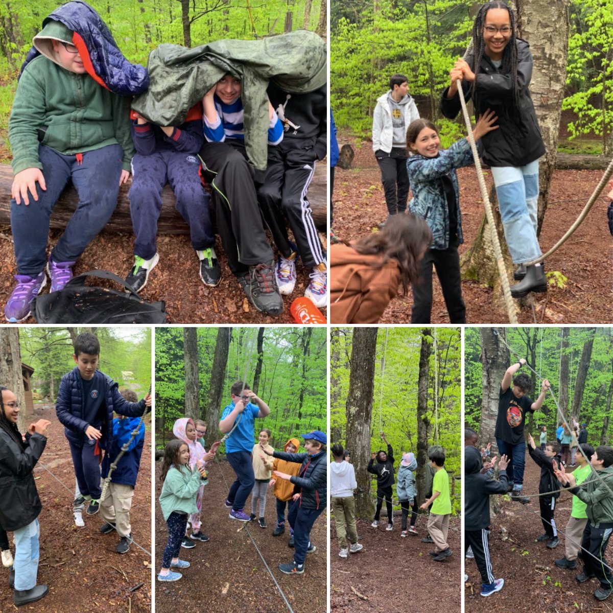 Leman_Gr5's tweet photo. (1/3) Day 2 @frostvalley was amazing! Ss spent the afternoon learning about water #ecology, participating in a team building low-ropes course, climbing the rock wall, &amp; canoeing. The day ended with yummy s'mores around the campfire. #nature #greatoutdoors #memories #friendship https://t.co/A6s6v8aczX
