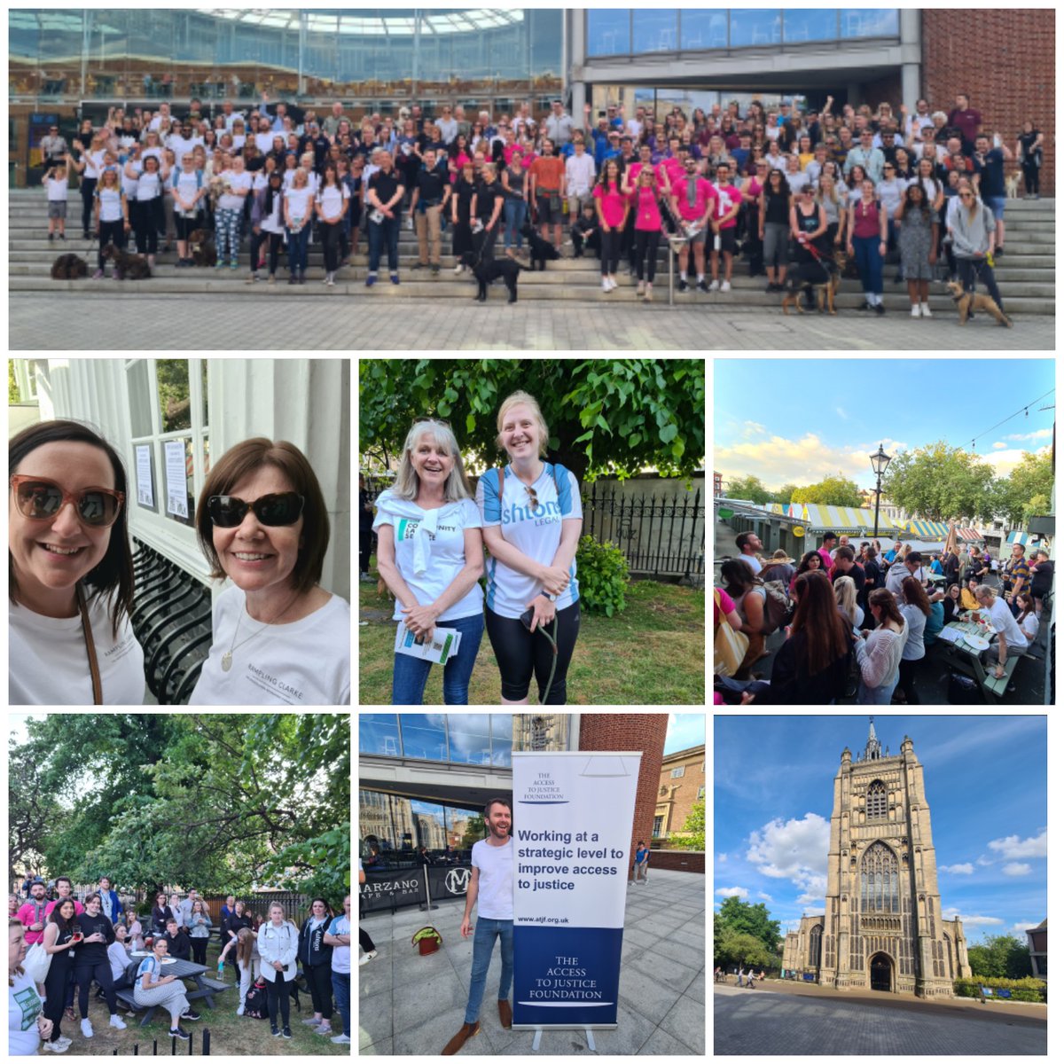 What an amazing sight - 200+ lawyers walking and raising funds for #accesstojustice - Well done to all that took part and thanks to @NNLawSociety and @RamplingClarke for supporting and sponsoring this great event 👏 #Norfolk #Norwich #legalcommunity
