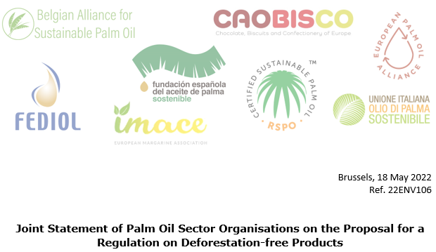 FEDIOL_EU's tweet photo. #PalmOil Sector Organisations in 🇪🇺 outline how to adjust the proposed Regulation on #deforestation-free products so as to overcome structural barriers and achieve a significant global impact 🌏
 
🌴Read their proposed approach 👉 https://t.co/fSsV09xEI1 https://t.co/FNu39Bvncn