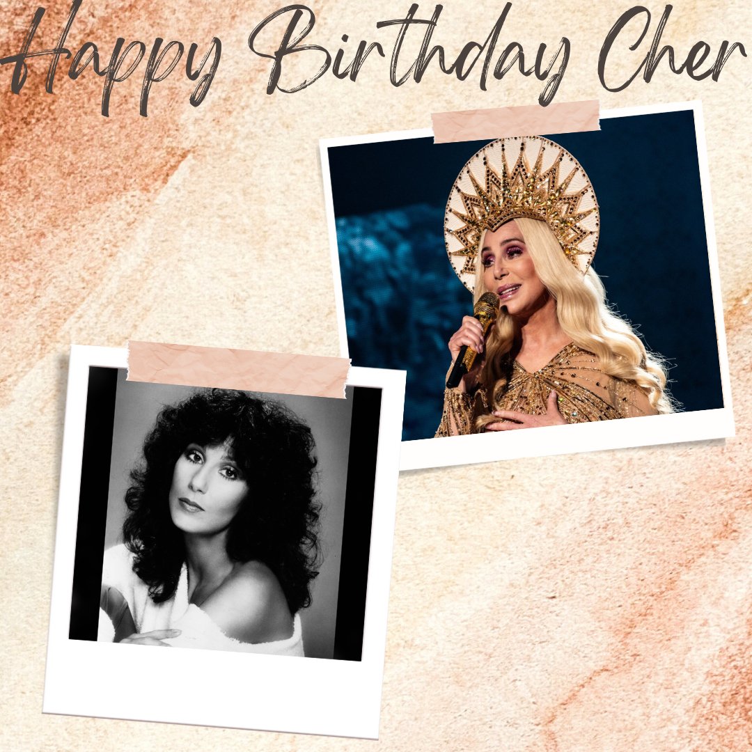 HAPPY BIRTHDAY CHER! The legendary music icon turns 76 today! What\s your favorite Cher song? 