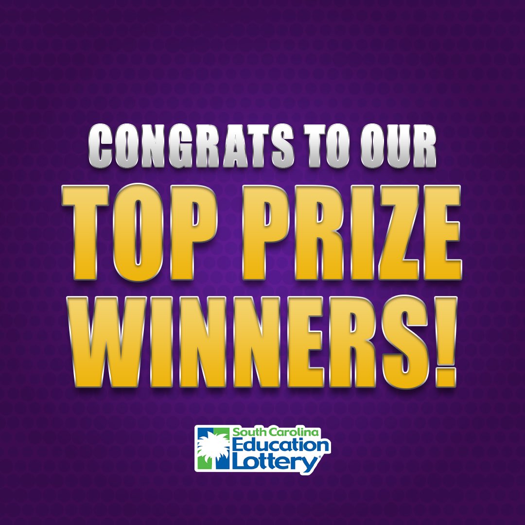 Congrats to our TOP PRIZE WINNERS who claimed their winnings this week!
$2,000,000 - POWERBALL - Chester
$300,000 - THE MONEY GAME - Graniteville
$300,000 - THE MONEY GAME - Lexington
$250,000 - GIANT JUMBO BUCKS - Charleston
$5,000 - QUICK 6S - Union https://t.co/niFreE1qpo