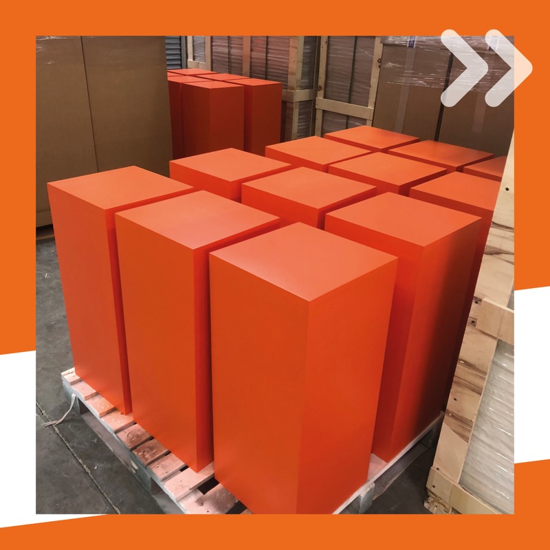 wenbarltd's tweet photo. It’s time for another #flashbackfriday post!!

Check out these displays we made for the Size? Store in Carnaby Street London. 

These were made entirely in house (and in our favourite colour too…. Wenbar orange!).

Swipe right to see the process >>>

@size? #retaildisplay