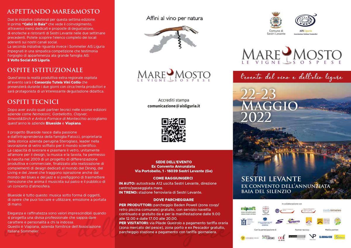 alecavo's tweet photo. Domenica e lunedì appuntamento a Sestri Levante per #MareMosto, grazie @alexmolinari2 per l’invito insieme ad @AWerdin alla tavola rotonda di lunedì. @confcommercioge @AISLiguria https://t.co/2aXcgIeZKG
