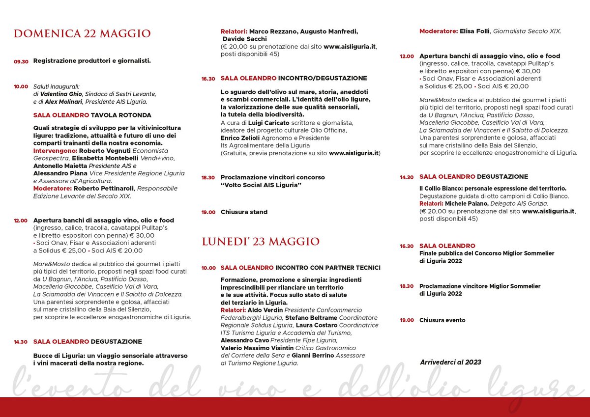 alecavo's tweet photo. Domenica e lunedì appuntamento a Sestri Levante per #MareMosto, grazie @alexmolinari2 per l’invito insieme ad @AWerdin alla tavola rotonda di lunedì. @confcommercioge @AISLiguria https://t.co/2aXcgIeZKG