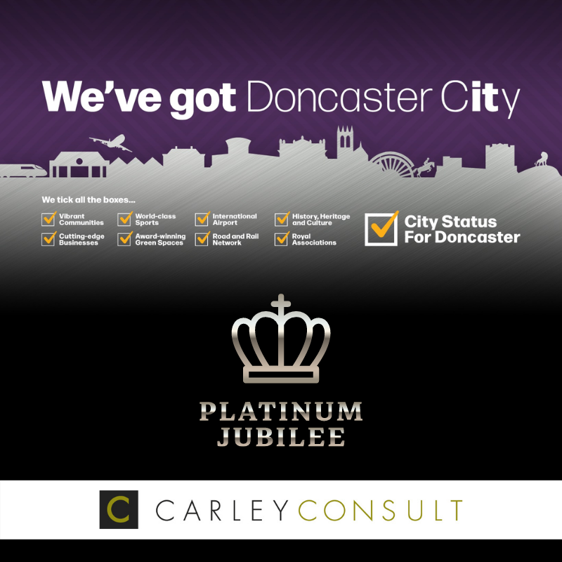 CarleyConsult's tweet photo. Carley Consult celebrates Doncaster City Status Win!
Read what Jim Carley, Managing Director of Carley Consult and Project Director of Doncaster’s bid had to say about the news.
https://t.co/cWdlBkmhGW https://t.co/EIzREaC6ZS