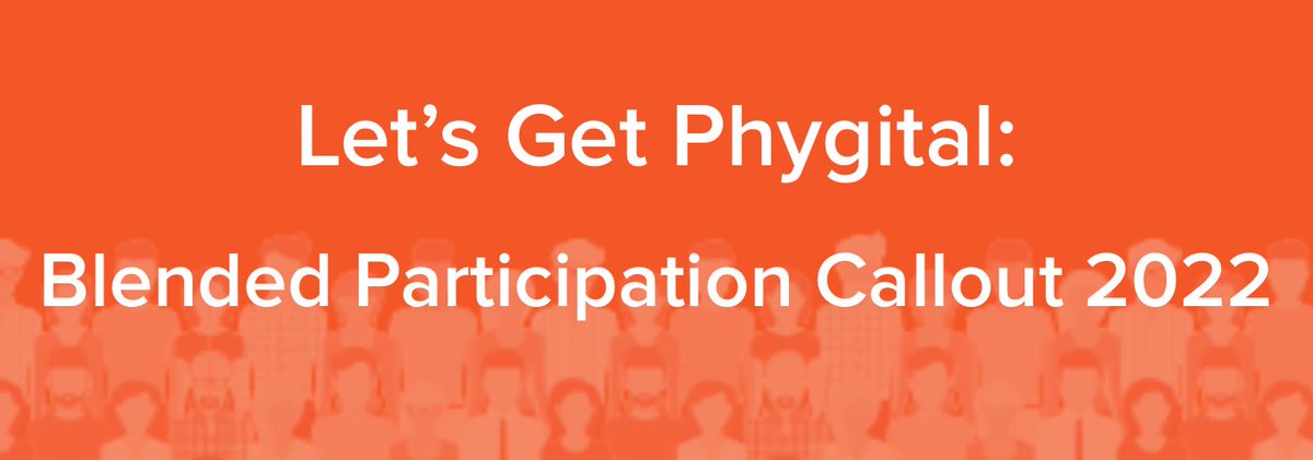 fknfine's tweet photo. #OpenCall Let’s Get Phygital: Blended Participation Callout 2022. @axisweb is offering 5 #artists £1000 each to explore new ways of collaborative #art making in a blended online and in person way. Deadline 22/05/2022 https://t.co/PpuM2dbl50
#culture #society #grant #residence https://t.co/GZWk9Kh7Q7