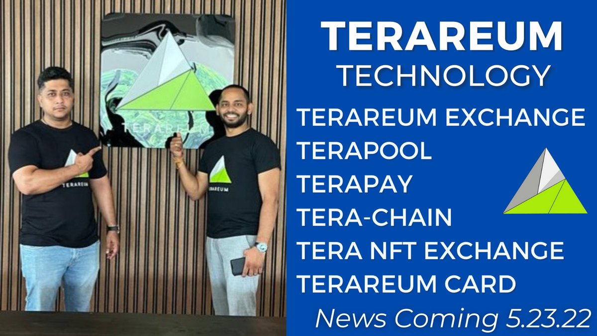 RDPrice's tweet photo. #TerareumTech 
AMA 5.23.22 
@terareum https://t.co/e8wSpajBno