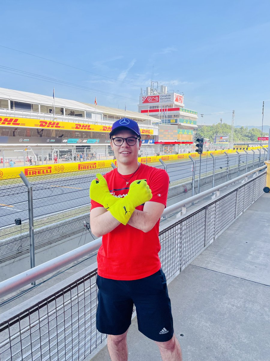 sergio1997munoz's tweet photo. Hello @MercedesAMGF1 any chance I can get these signed by the mechanic that through them into the crowd yesterday (and the Team if possible 👀) You will make this amazing weekend even better. @LewisHamilton @GeorgeRussell63 @Circuitcat_es @F1 @DAZN_ES @SkySportsF1 https://t.co/p3EPLUkMQD