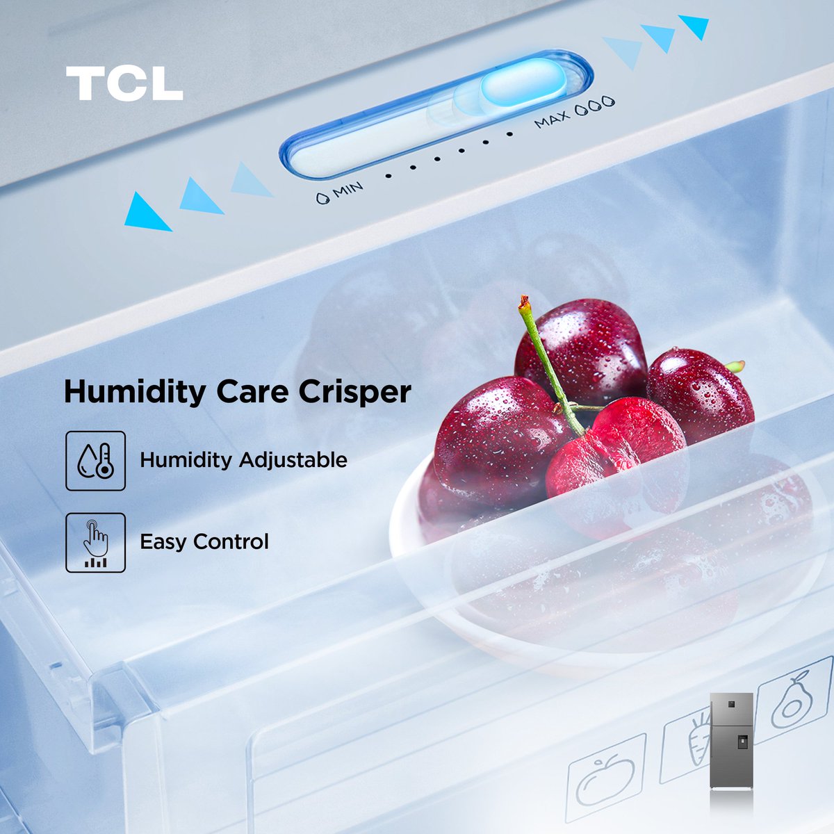 TCL_Global's tweet photo. Just as sweet and delicious as freshly picked cherries.πππ€€#TCL_Refrigerator #P545TM with Humidity Care Crisper feature ensures you never miss delicious taste. βοΈπ₯¬π Freshness is one push away!ππ #StaySmartStayFresh
πhttps://t.co/KmB4NKJ0Fl https://t.co/t9FOmYNp3P