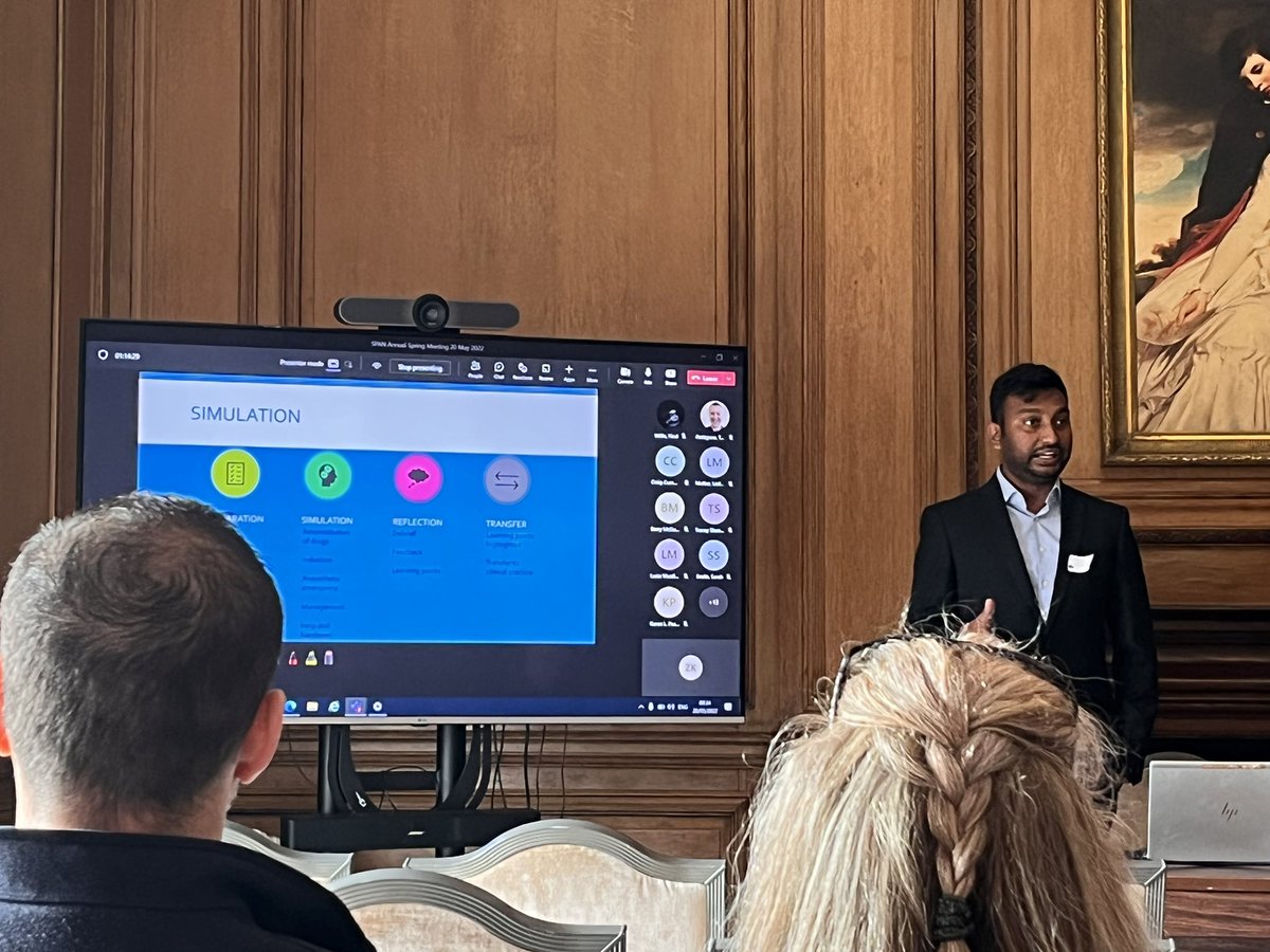 <a href="/EmmanuelFeldano/">Emmanuel F</a> looking dapper giving a presentation about our project on improving trainee confidence managing paeds anaesthesia emergencies via simulation at <a href="/ScottishNetwork/">Scottish Paediatric Anaesthetic Network</a>