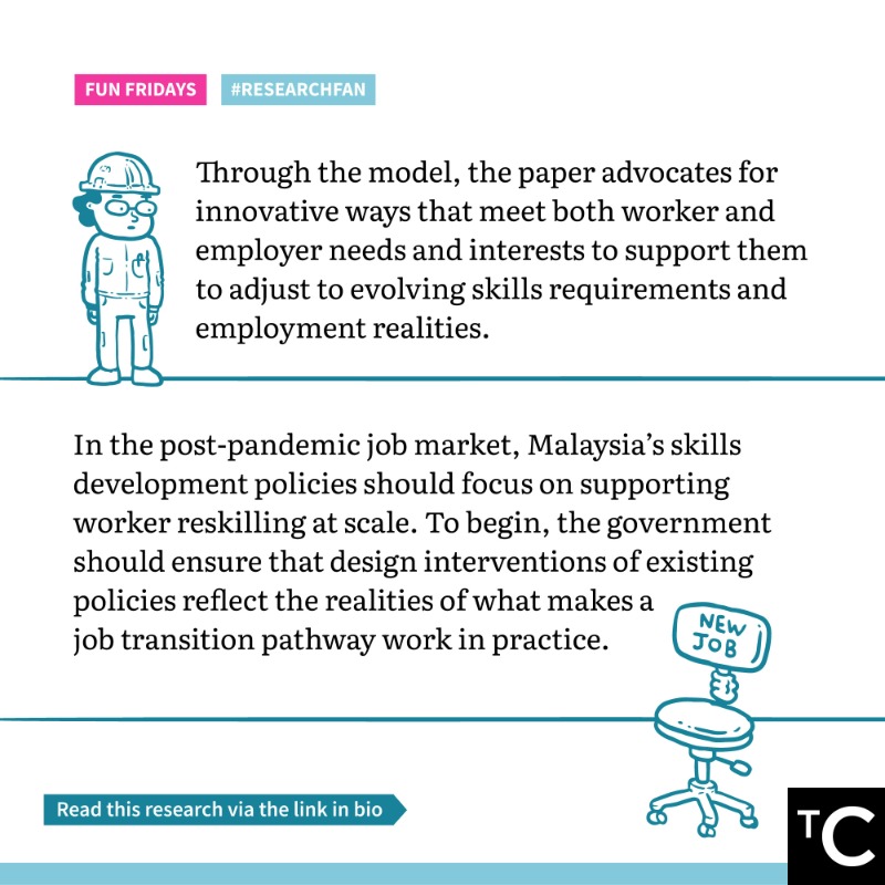 CentreMY_'s tweet photo. The accelerated digitalisation prompted by COVID-19 has highlighted the urgency for workers to reskill. TC Researcher and #ResearchFan @edwingoh95 recommends this piece by @BrookfieldIIE, which shows how the Job Pathways Model can help workers identify alternative career routes.
