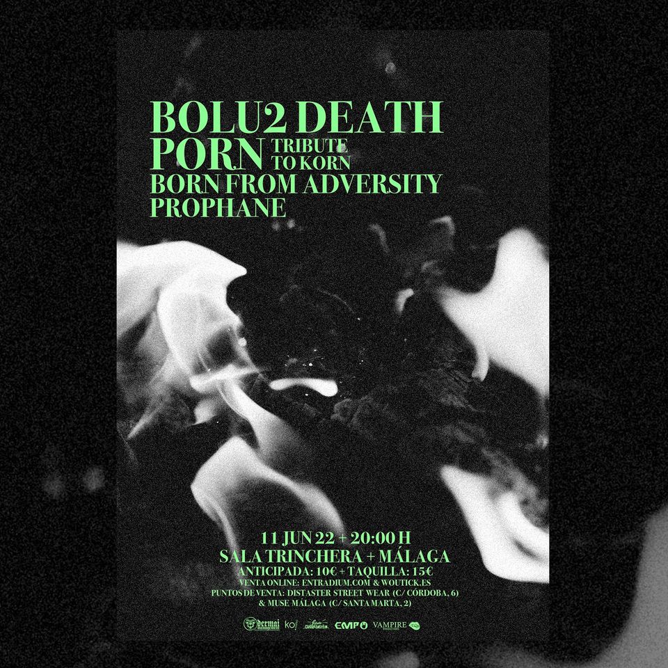 GoetiaMedia's tweet photo. @Bolu2Death estarán en Málaga el 11 de junio, junto a #PORN , #Prophane y #BornFromAdversity --> https://t.co/CbH6RKLSLi https://t.co/qxjJXPcxHz