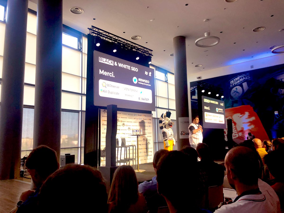 SylvainL's tweet photo. C’est parti pour le Black&amp;WhiteSEO au @GroupamaStadium ! #BWSEO
#SEO https://t.co/2rXY3DBpHe