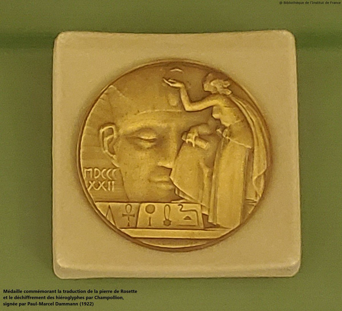 Le colloque "Deux siècles d'égyptologie à l'Académie" est l'occasion de présenter certains documents conservés à <a href="/Bibli_Institut/">Bibliothèque de l'Institut de France</a> autour du déchiffrement des hiéroglyphes par J.-F. Champollion, élu membre <a href="/Academie_IBL/">Académie des Inscriptions et Belles-Lettres</a> en 1830, et poursuivi par les orientalistes de l'Académie.