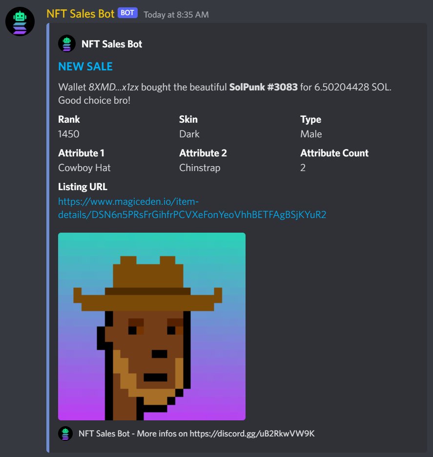 Solana NFT Sales Bot (@SolNFTSales) / Posts / X