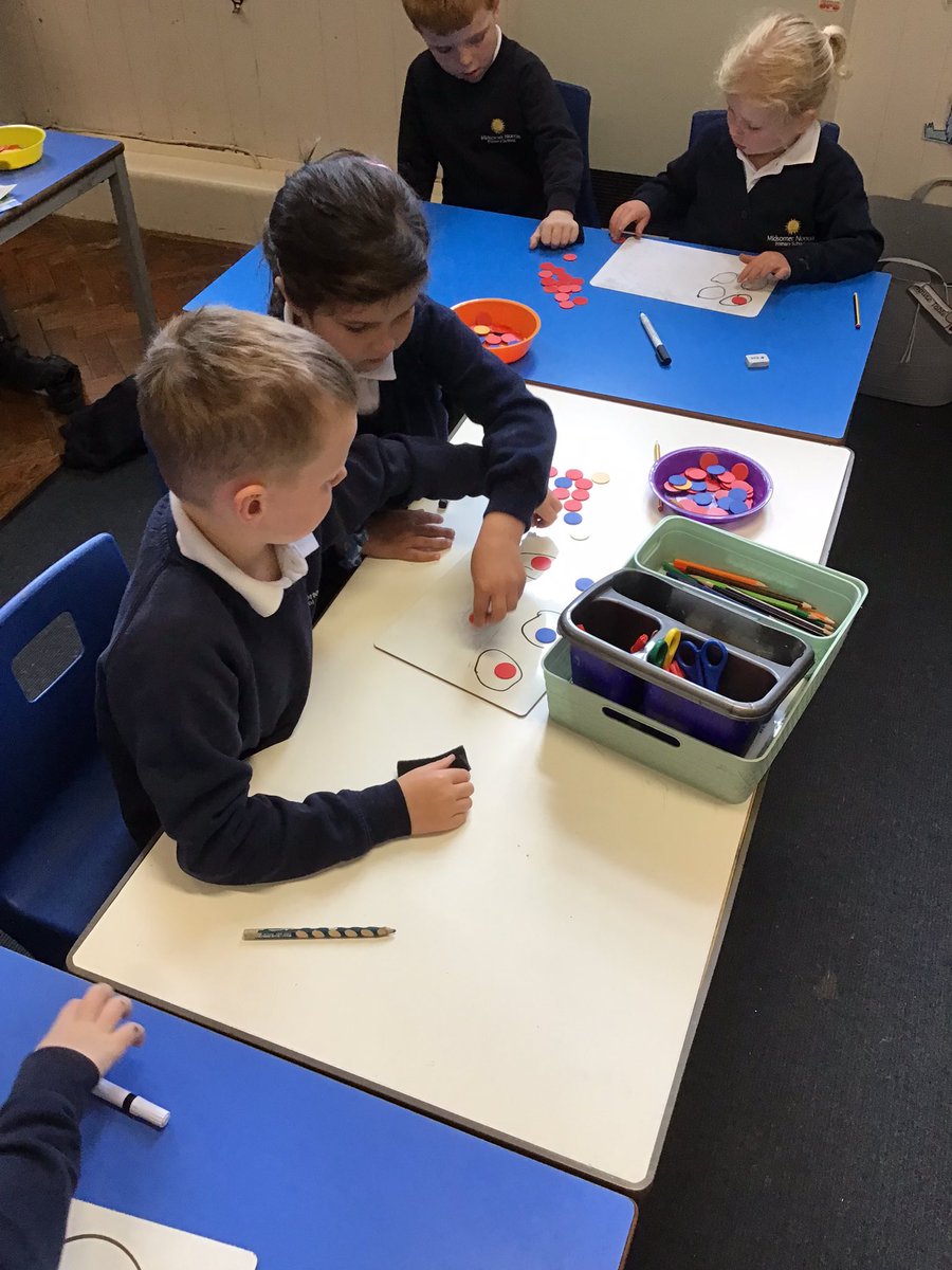 MSNPrimary's tweet photo. Year 1 have been working on sharing and grouping in maths this week! We are getting very good at using our counters! #maths #ks1 #practicalmaths https://t.co/PryXZEAIdE
