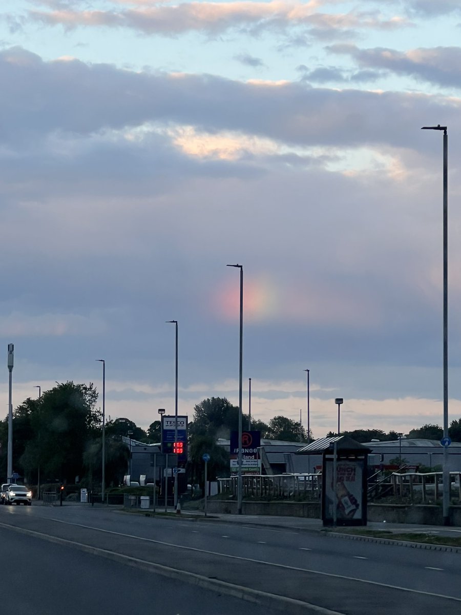 Ever seen a rainbow in a cloud before? Me neither #rainbow #nature