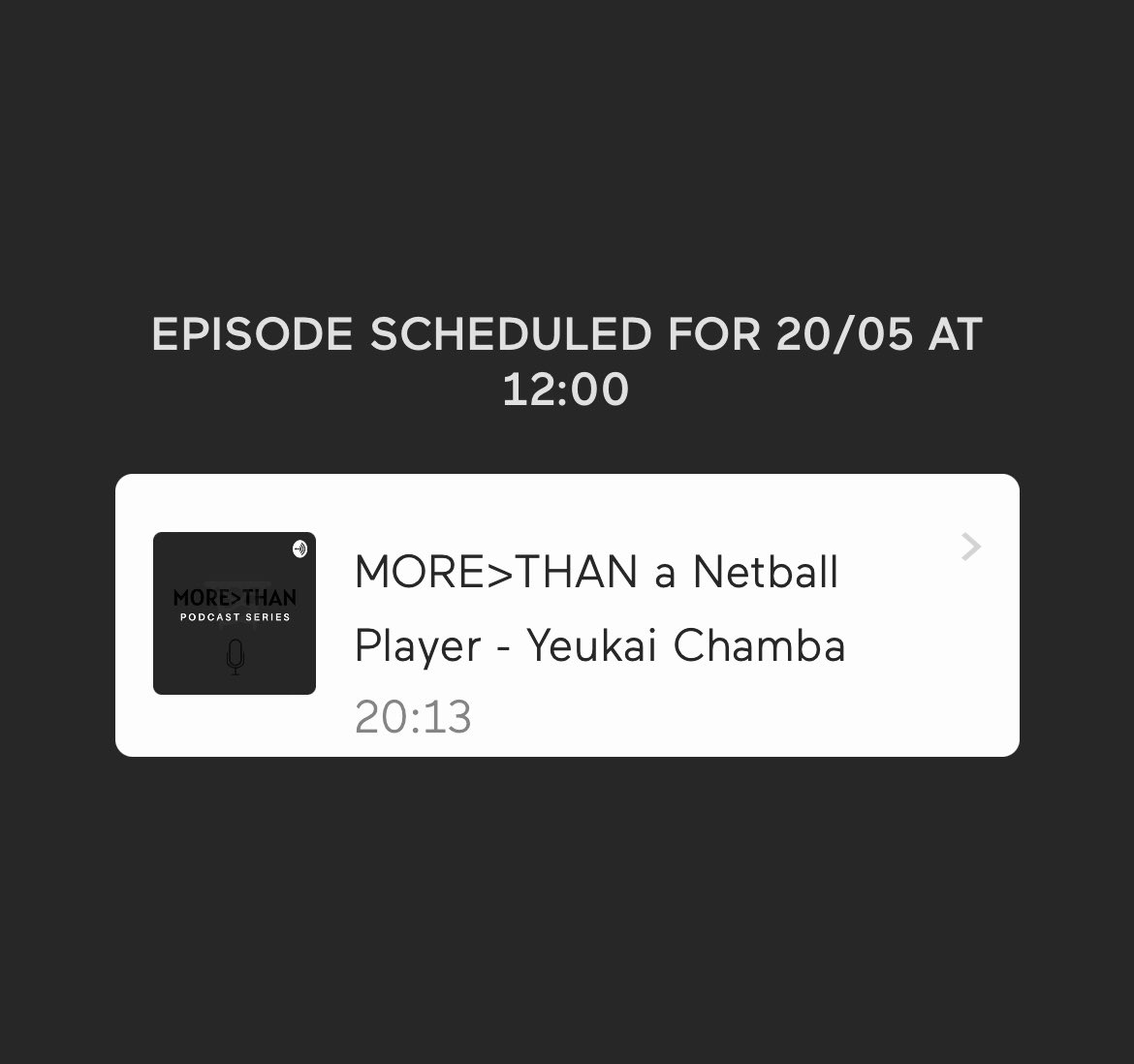 MORETHANPOD's tweet photo. Season 2 Episode 5 🎙 MORE>THAN a Netball Player - @yeukai_8D 

We learn more about Yeukai and what makes her MORE>THAN a Netball Player! 🏐

Listen at: https://t.co/DUD0lEO3yL

#morethanpodcast #speakupmovement 🗣 https://t.co/vG4Y3rcxmo