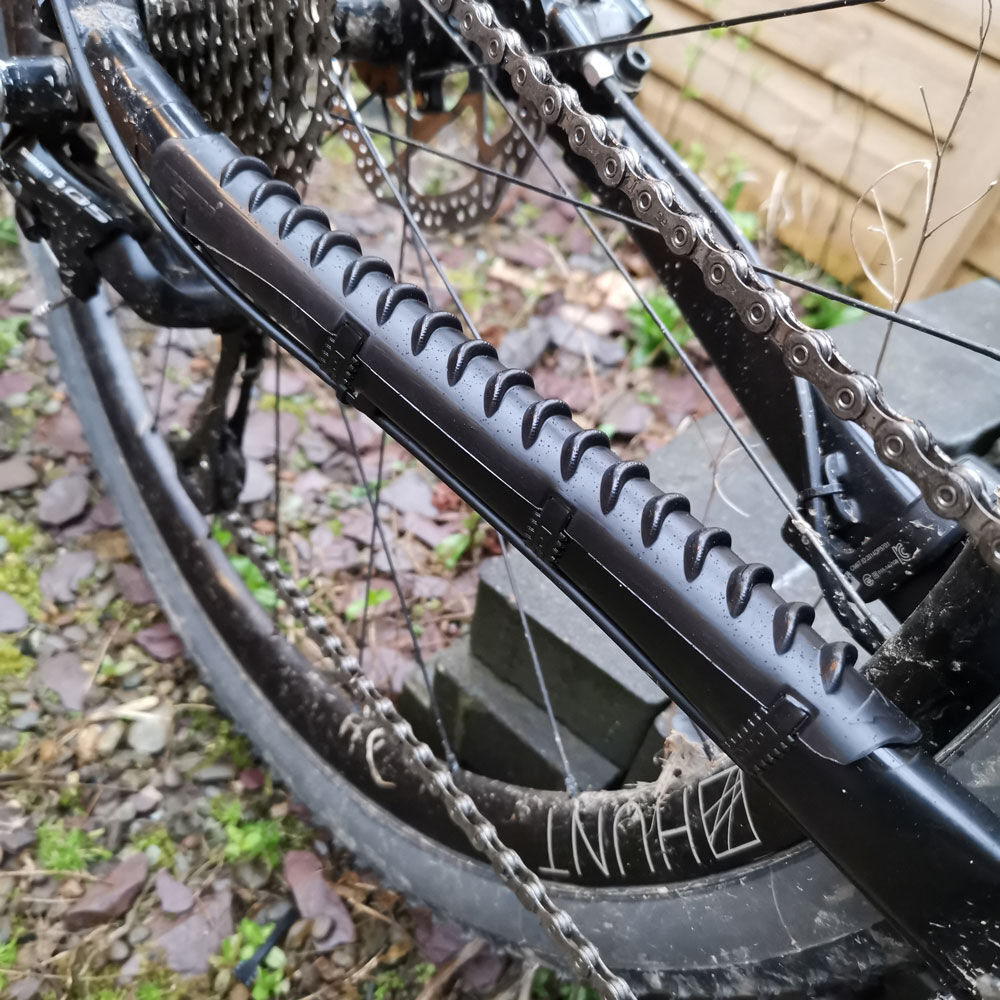 RockstopMTB's tweet photo. Chainguard has been released into the wild, and she's looking swish on some beaut setups 🔥 Our baby's all grown up! 🥲 

Shop your new chainstay protector here: https://t.co/sPmgxbHXUd https://t.co/L1hyaANeYN