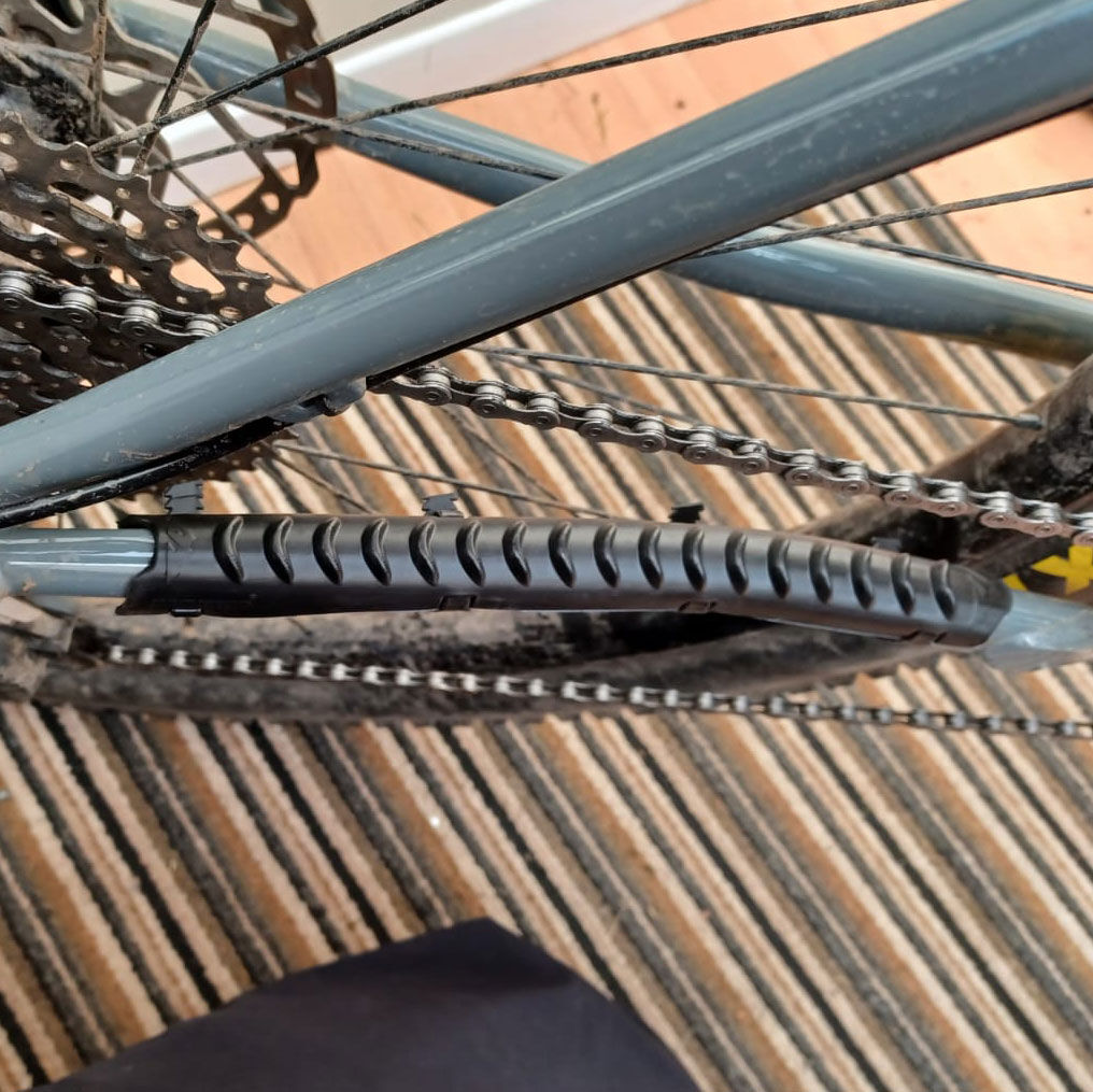 RockstopMTB's tweet photo. Chainguard has been released into the wild, and she's looking swish on some beaut setups 🔥 Our baby's all grown up! 🥲 

Shop your new chainstay protector here: https://t.co/sPmgxbHXUd https://t.co/L1hyaANeYN