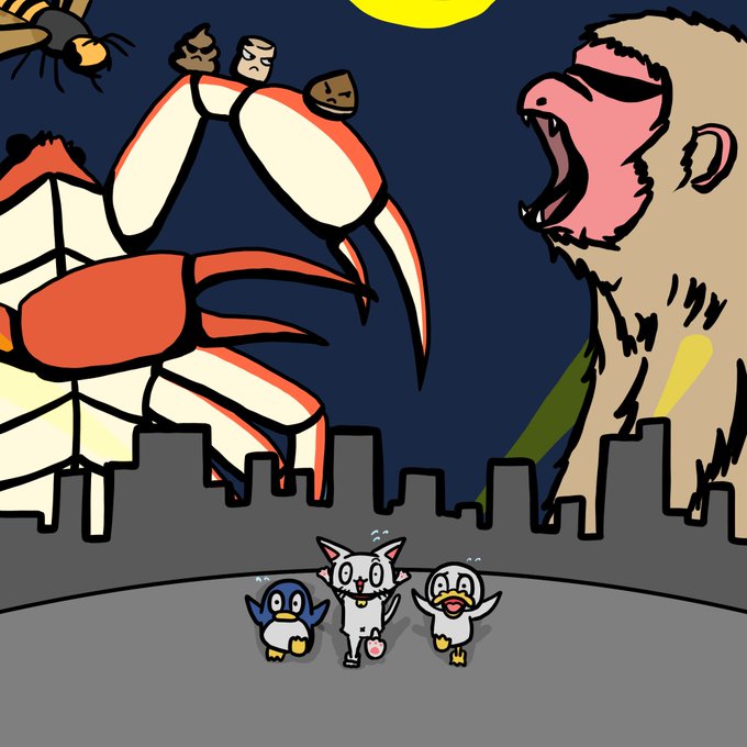 さるかに合戦のtwitterイラスト検索結果