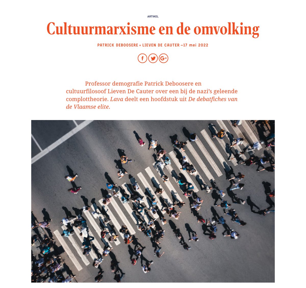 🐸 Professor demografie Patrick Deboosere en cultuurfilosoof Lieven De Cauter over een bij de nazi’s geleende complottheorie. Lava deelt een hoofdstuk uit De debatfiches van de Vlaamse elite:
🌋 bit.ly/3FQZ4HV
Koop het boek bij EPO:
📕 bit.ly/3G0hENJ