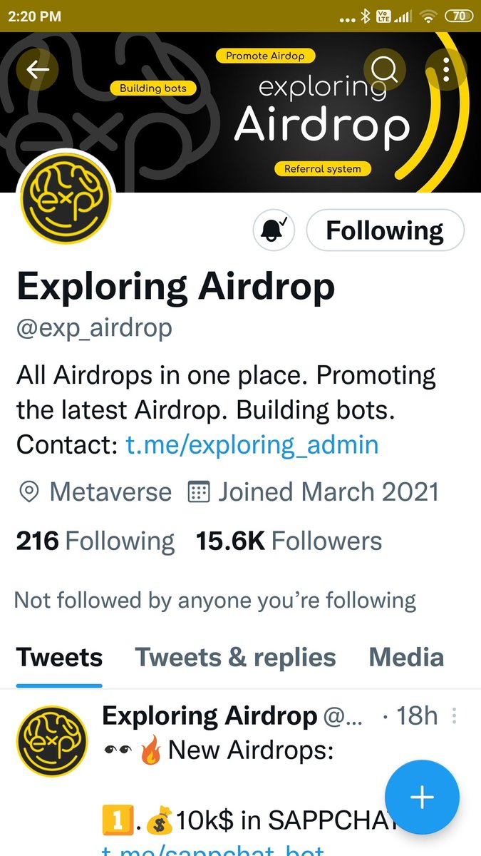 SherSingh709's tweet photo. @gemhostofficial @exp_airdrop @exp_giveaway Following done https://t.co/m52udxHDIC