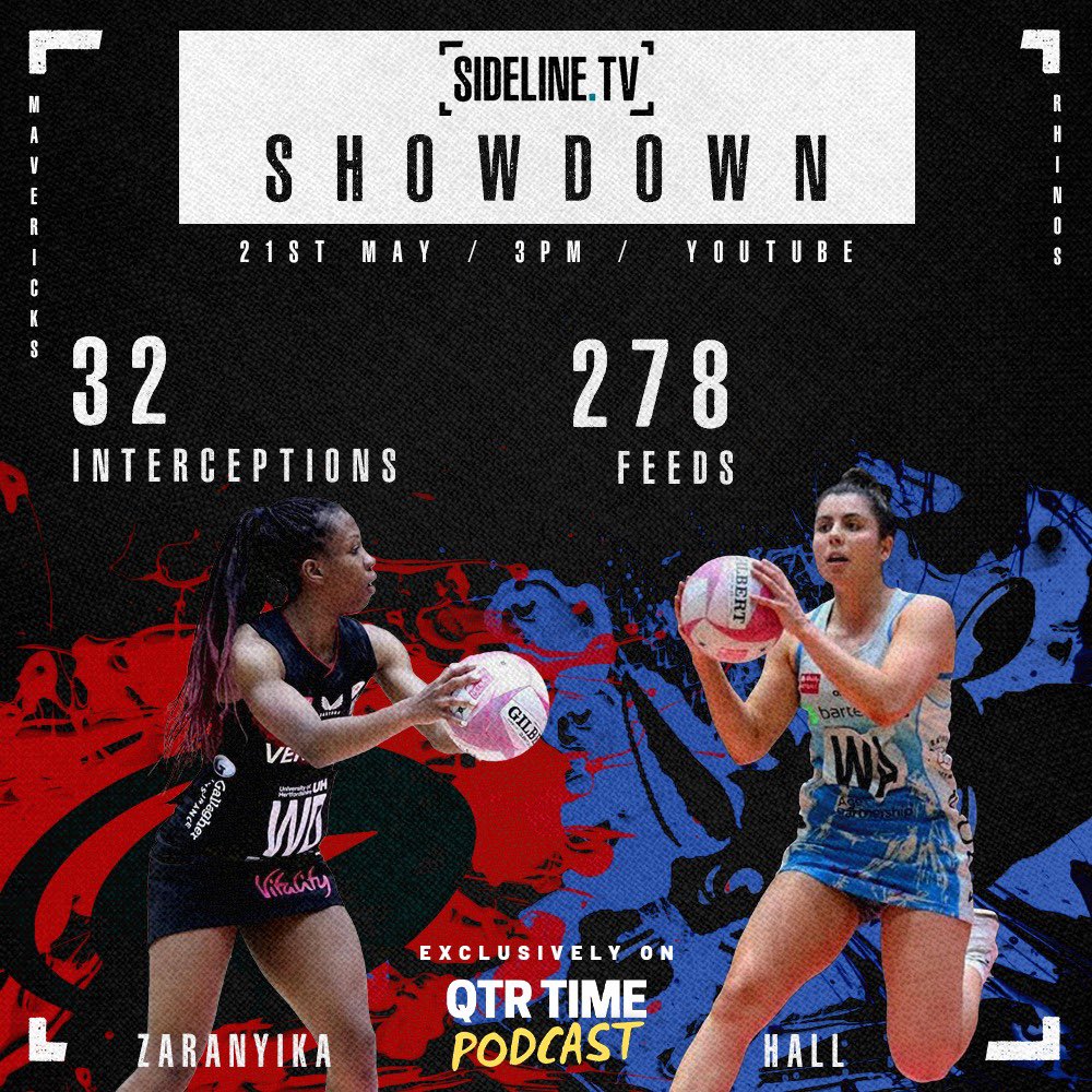 sideline_tv's tweet image. The penultimate Sideline.TV Showdown for the VNSL 2022 season 🙌

With @saracensmavericks still fighting for a Top Four finish, can they take the win &amp;amp; get over the line? 

@AliyahZii will go head to head with @_ameliahall_ on Saturday

#SidelineTVShowdown #VNSL2022