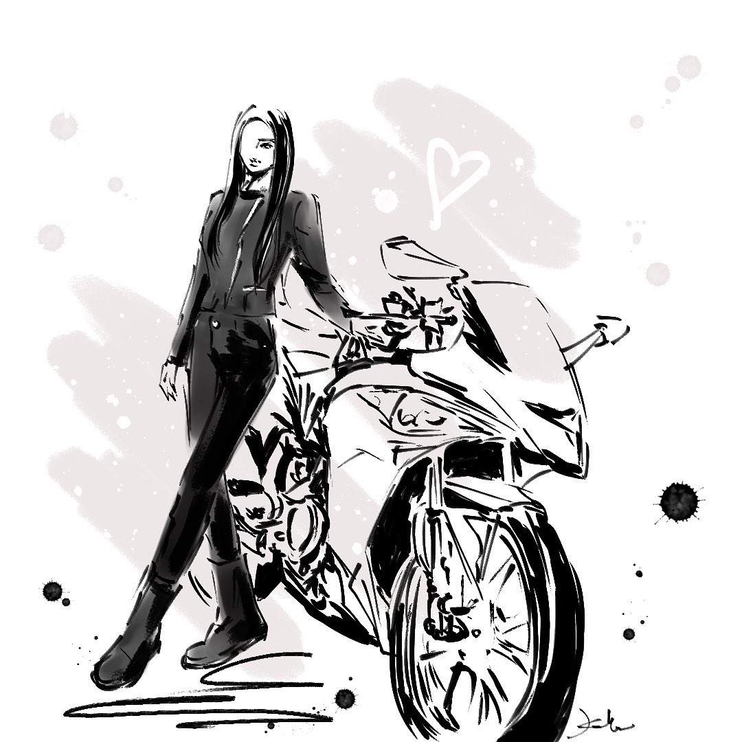 تويتر Kuniko Nft Japan على تويتر Biker カッコいいなー Illust Illustration Bike バイク イラスト T Co nk1j3ztz