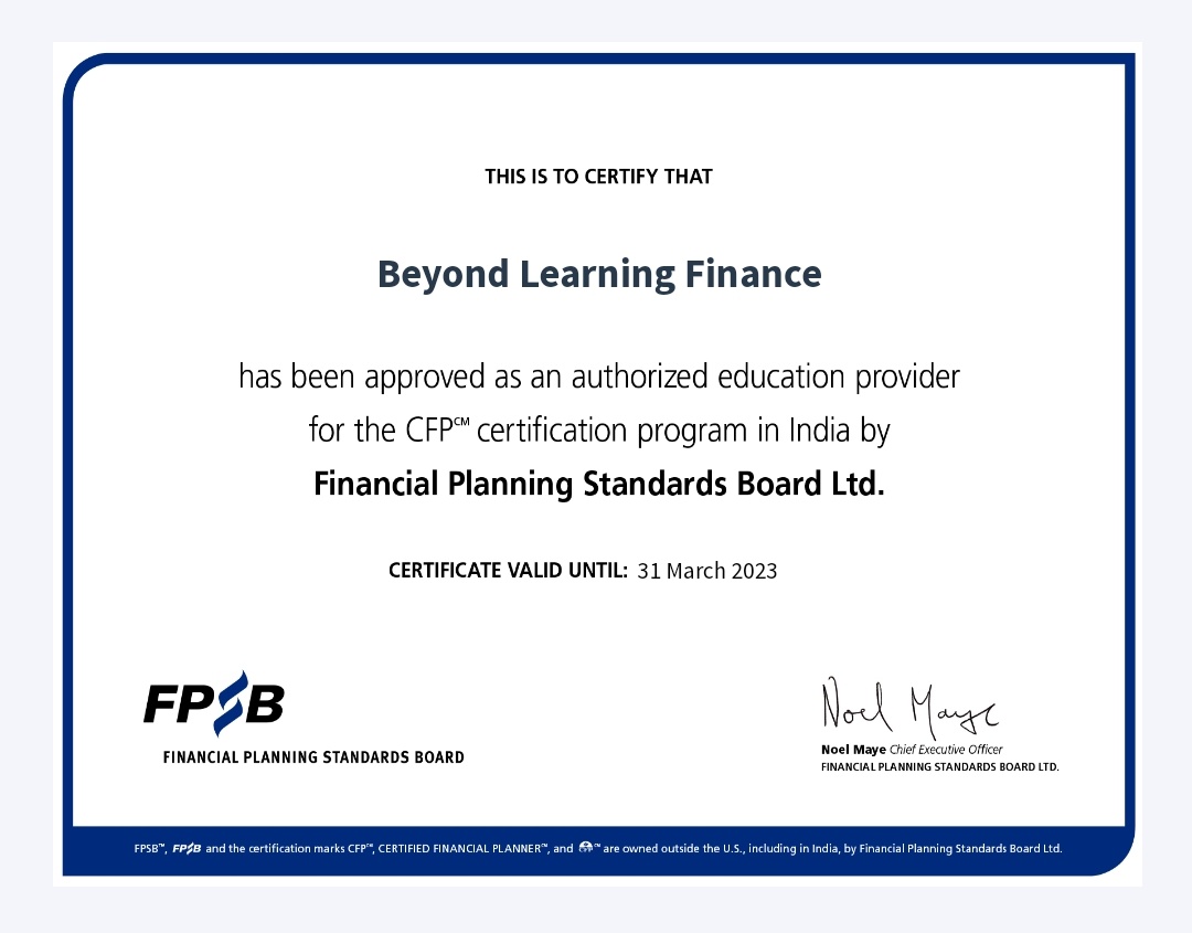 beyondlearningt's tweet image. Beyond Learning Finance is an Authorised Education Provider of FPSB Ltd for CFP Certification Program.
Enroll Now!
Any doubts❓or queries 💭 
Dm👩‍💼 or
Reach me at :
🌐 beyondlearningfinance.com
📞+91 9819288513 
✉️ beyondlearningteam@gmail.com
#fpsb
#CFP #certifiedfinancialplanner