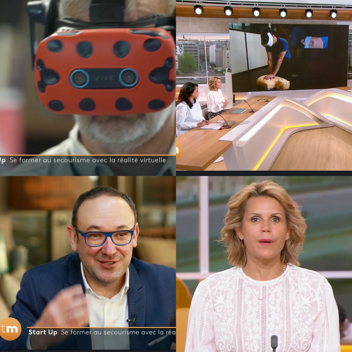 Rendre la formation des #gestesquisauvent  plus accessible et au plus près du réel grâce à la #realitevirtuelle. 
<a href="/D/">d</a>'Un Seul Geste était sur Télématin dans la chronique de <a href="/lauratenoudji/">Laura Tenoudji</a> . A revoir ici :
urlz.fr/ikpM