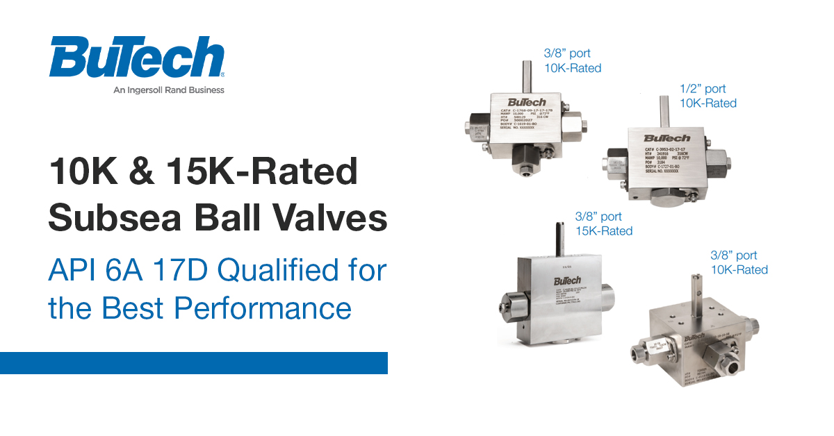 Tested in accordance with specifications API 6A 17D, BuTech 15K-rated Subsea Ball valves, offer reliable pressure control for higher confidence than ever before when managing your subsea equipment.

Learn more about their capabilities. ow.ly/UbKo50JbNhx
 
 #subseaequipment