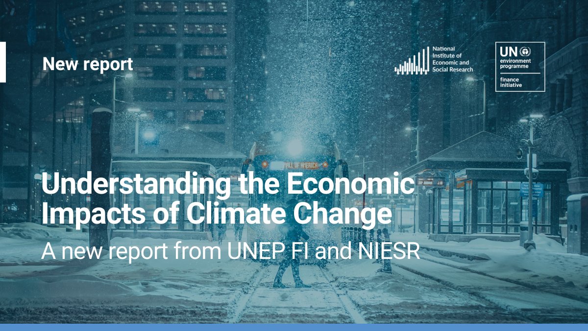 UNEP_FI's tweet image. Report assessing the #macroeconomic impacts of #climatechange for the finance sector now available! Includes recommendations for financial institutions applying macroeconomic models to short-term climate scenarios. bit.ly/3wsXK9B @NIESRorg #TCFDrecs