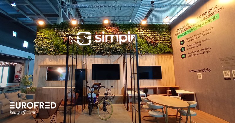 EurofredES's tweet photo. El stand de @Simplr_io en el #4YFN22 Barcelona. ¡Uno de los últimos proyectos de #Eurofred! ¿Lo conocías? En él dotamos este espacio de soluciones de #climatización para la creación de un ambiente confortable y más concienciado con el medio ambiente. https://t.co/FFIZFMi7pu
