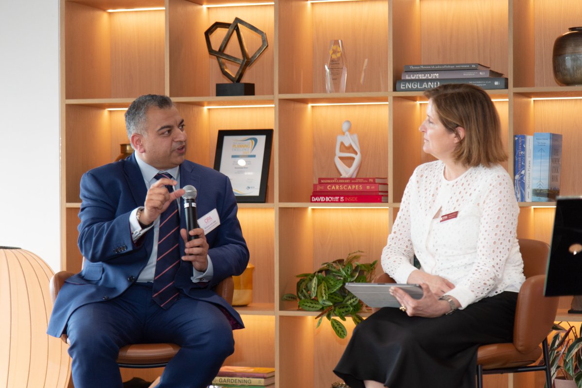 Thanks to members and stakeholders who joined Wednesday's reception welcoming <a href="/ShravanJoshi/">Shravan Joshi</a> as the <a href="/cityoflondon/">City of London</a>'s new Chair of the Planning &amp; Transportation Committee.

Thanks <a href="/MontaguEvansLLP/">Montagu Evans</a> for hosting and CPA Vice Chair <a href="/DeborahSaunt/">Deborah Saunt</a> (@DSDHA) for moderating the discussion.