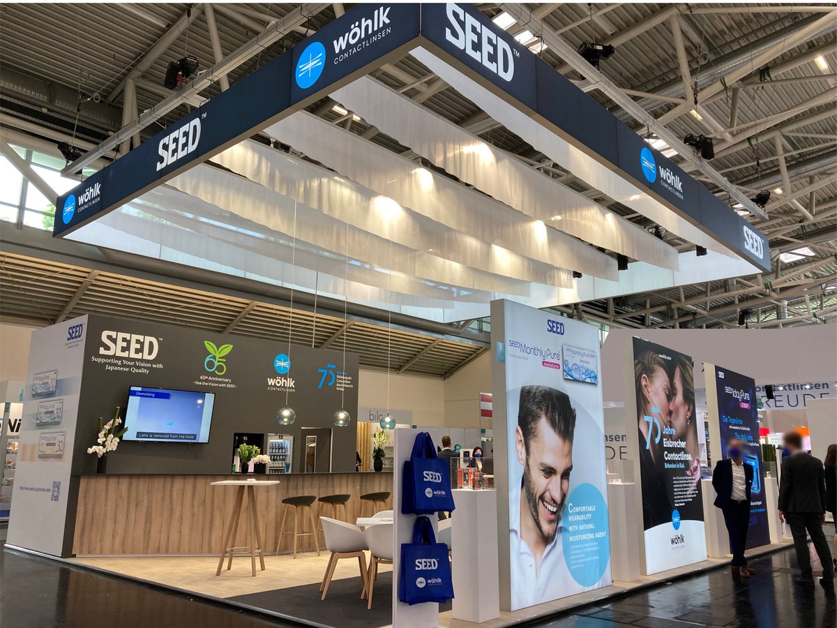 SEED_koho's tweet photo. ドイツで開催された #コンタクトレンズ 等の国際展示会 ##OptiMunich に2年半ぶりに参加🤗
子会社Woehlkと協働し、素敵なブースができました🌟
3日間の開催でしたが、久々に現地社員に会えたそうです✨
#シード ・Woehlk製品についてたくさんの方に知っていただける機会になりました😄‼️ https://t.co/Zn4gJcnG2G