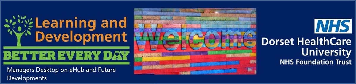 Managers Desktop on eHub and Future Developments page on eHub
For the rest of today we are running Big Blue Button sessions for Dorset Healthcare staff!  Book your place on one of these sessions. 
This is a session for anyone, the more the merrier - elearning.dhc.nhs.uk/course/view.ph…