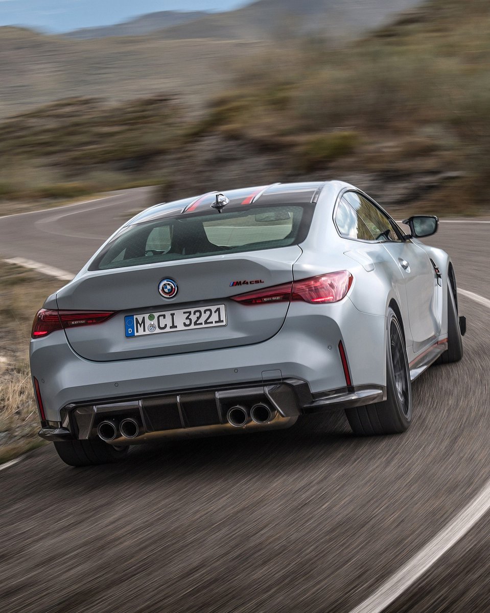 habmwgroup's tweet photo. Introducing the BMW M4 CSL. 100kg lighter than the BMW M4 Competition and a power increase to 550bhp make this the fastest ever series-produced BMW round Nürburgring’s Nordschleife circuit.
Limited to 100 units in the UK, it's available to order now.
#THEM4CSL #50JahreBMWM https://t.co/9UQzqSvPpe