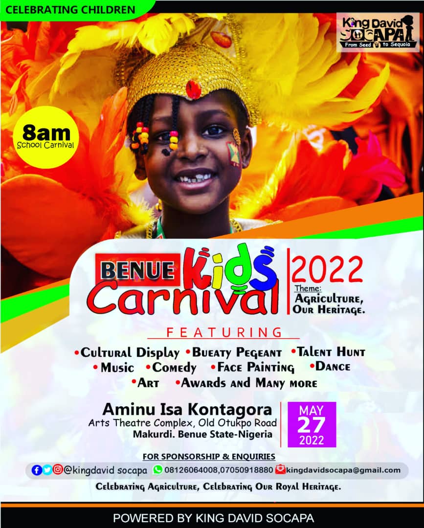 atvookings's tweet photo. Full info on Benue kids Carbival https://t.co/qmatZB6Gbk
