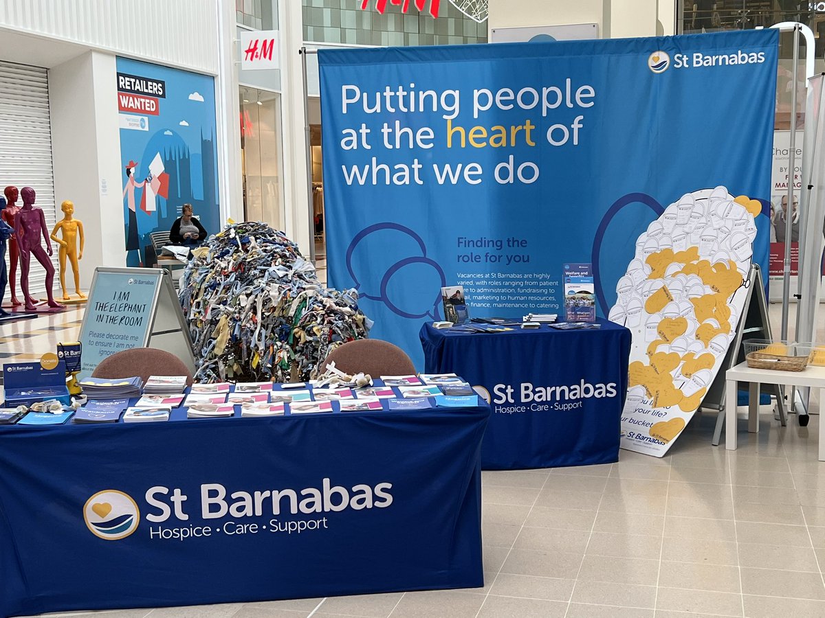 Last day of #DementiaActionWeek2022. @StBarnabasLinc are here @WatersideSC to showcase our #dementia specialist #admiralnurses and the support available for complex and palliative conditions. Come say hi and see what we do. @DementiaUK #DAW2022