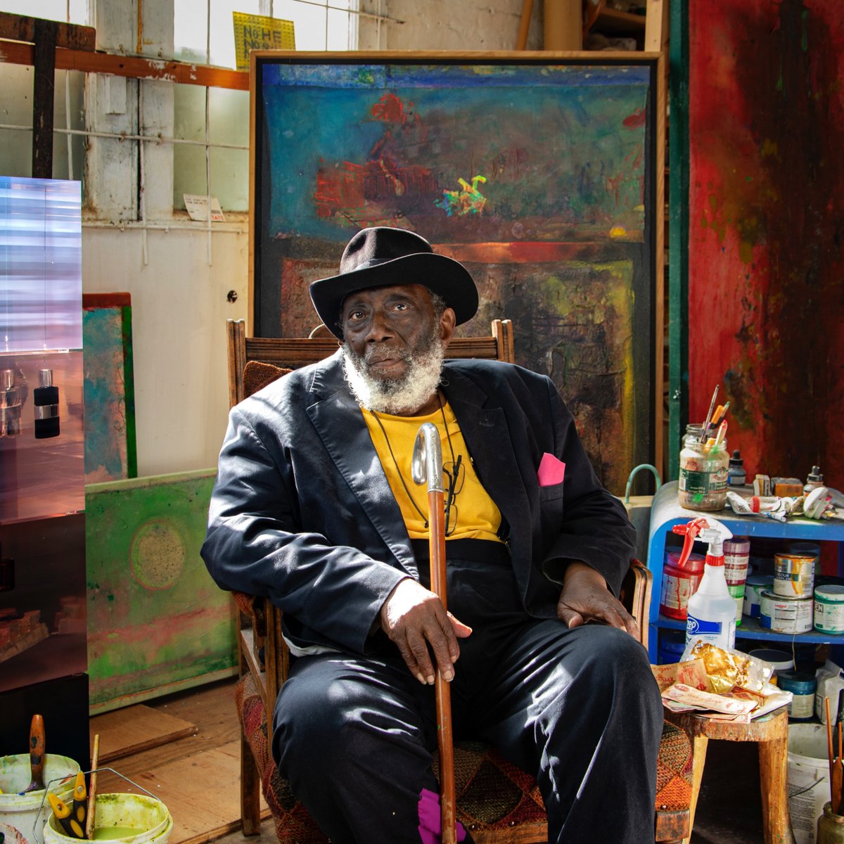 RCA's tweet photo. Today, we’re announcing the Sir Frank Bowling #Scholarship!
Supporting 24 UK MA and MRes students and 1 PhD student every year from Black African and Caribbean diaspora heritage, or mixed Black African and Caribbean diaspora heritage.
https://t.co/9hdofOBX0H
#GenerationRCA https://t.co/DHNZX8jFmn