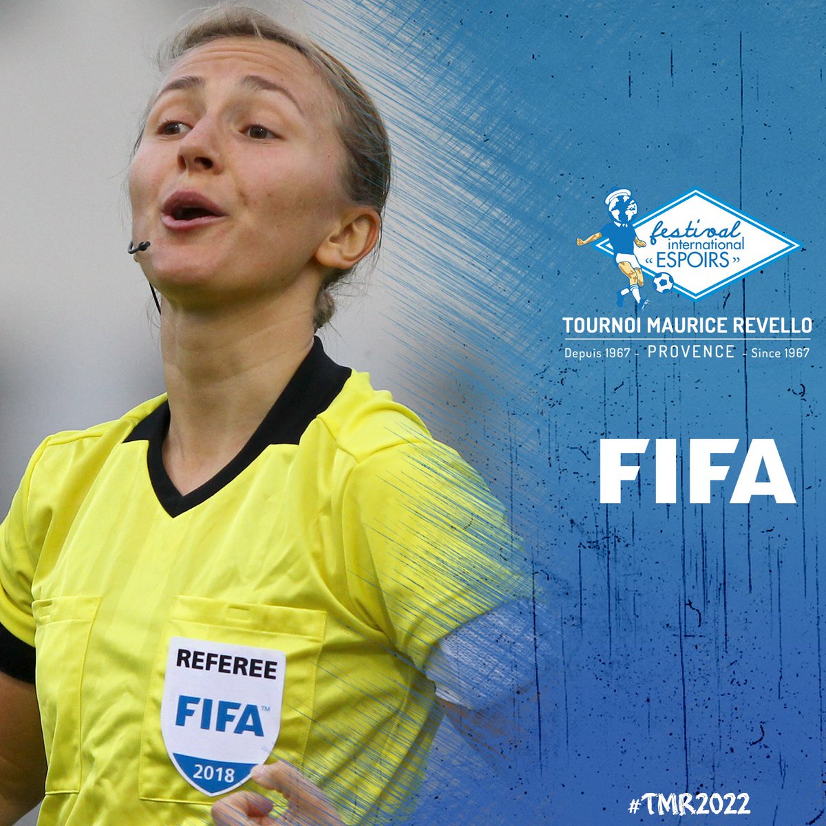 Le Tournoi Maurice Revello est fier d'annoncer une collaboration inédite avec la @fifacom_fr pour une grande première : un arbitrage exclusivement féminin lors de la compétition ⚽️ L'ensemble des matchs du Tournoi 2022 sera dirigé par des trios d'arbitres féminines👏 #TMR2022