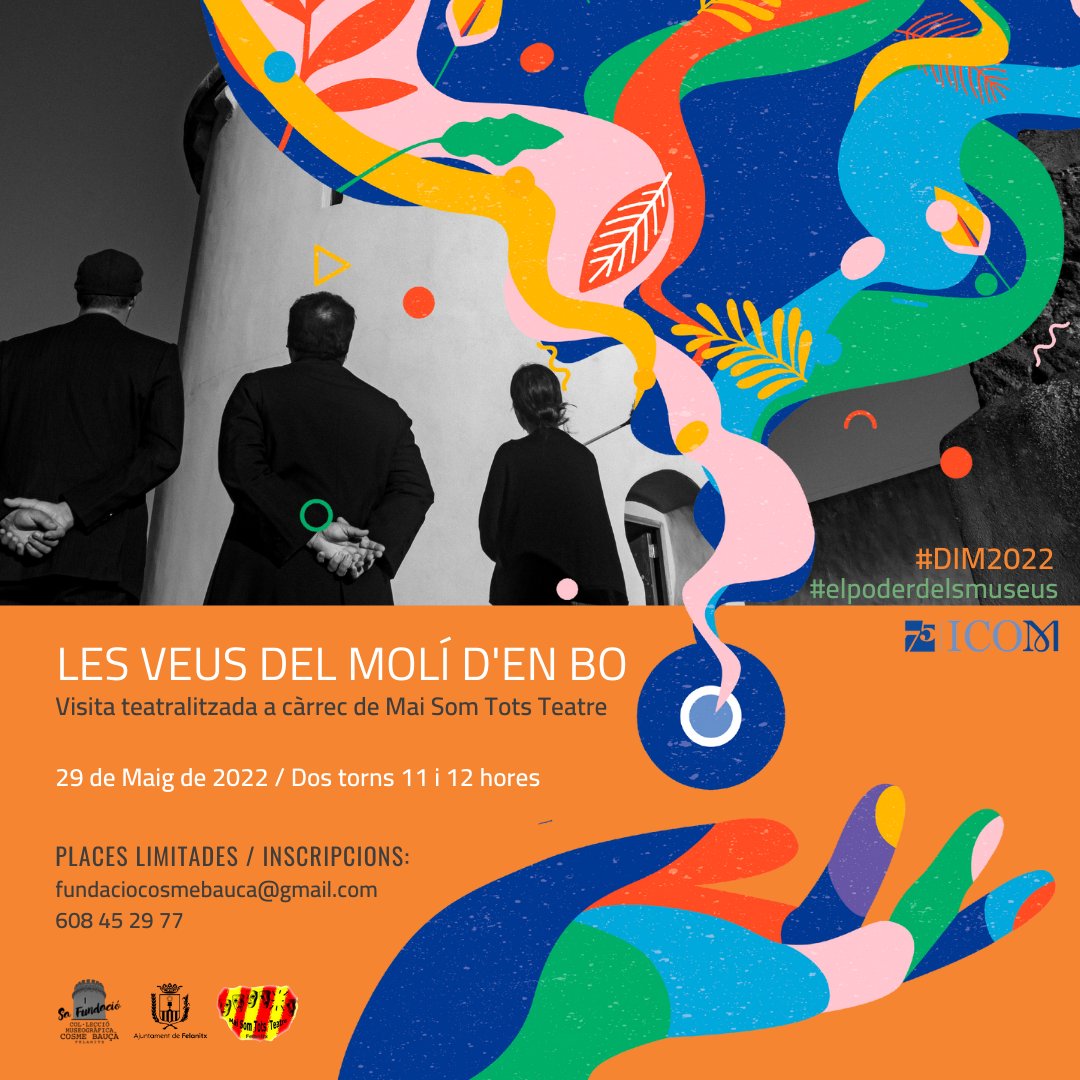 FundCosmeBauca's tweet photo. 🎭Seguim celebrant el #DIM2022‼
Aquest mes hem fet diversos tallers familiar però no ens oblidam del públic jove i adult! El 29 de maig #Maisomtotsteatre farà dues visites teatralitzades. T'agradaria conèixer al mateix Cosme Bauçà? No t'ho perdis!
 #IMD2022 #ElPoderDelsMuseus https://t.co/gU3TtqZext