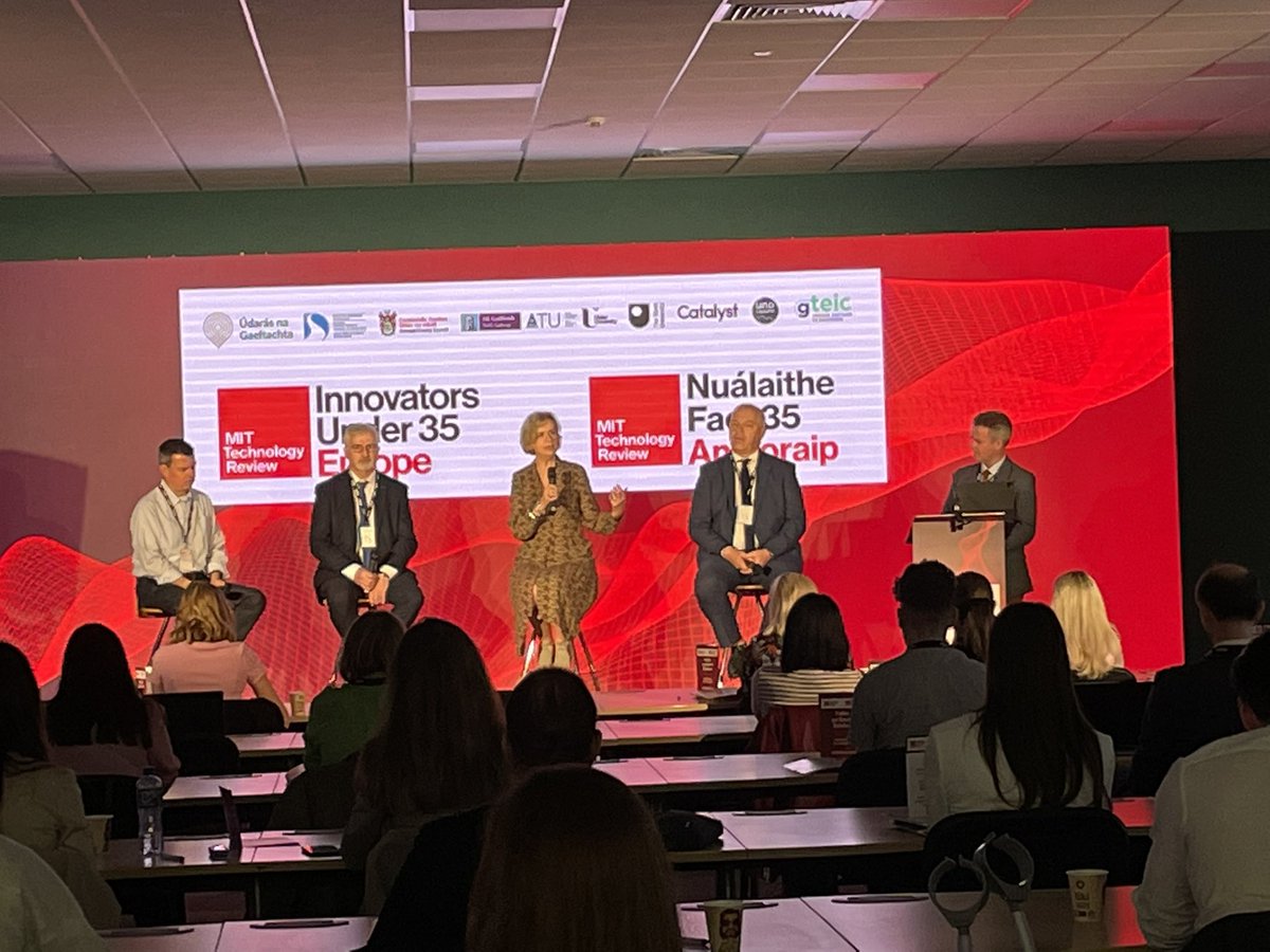 Malachy O’Neill <a href="/UlsterUni/">Ulster University</a> chairs panel discussion Northwest City Region: A hotspot of innovation at the start of <a href="/EmtechEurope/">EmTech Europe</a> Innovators Under 35 in beautiful Gweedore. #IU35europe