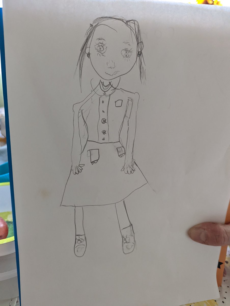 ChrisWinson2's tweet photo. @Ynystawe 
We've taken 3 days to complete the sketch. She's So pleased with what she has drawn! https://t.co/oqGOU8797L