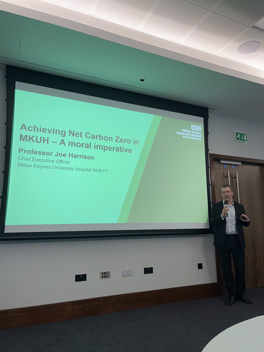 BapioWF's tweet photo. Second keynote speaker Prof Joe Harrison shares the MKUH green plan success stories and how MKUH is making a digital shift to improve sustainability within the workforce.” 

@BAPIOUK @JoeHMK @MKHospital @BLMK_CCG @GreenerNHS 

#BWFClimate22 #MKUHClimate22 https://t.co/dlHHdDmpt9